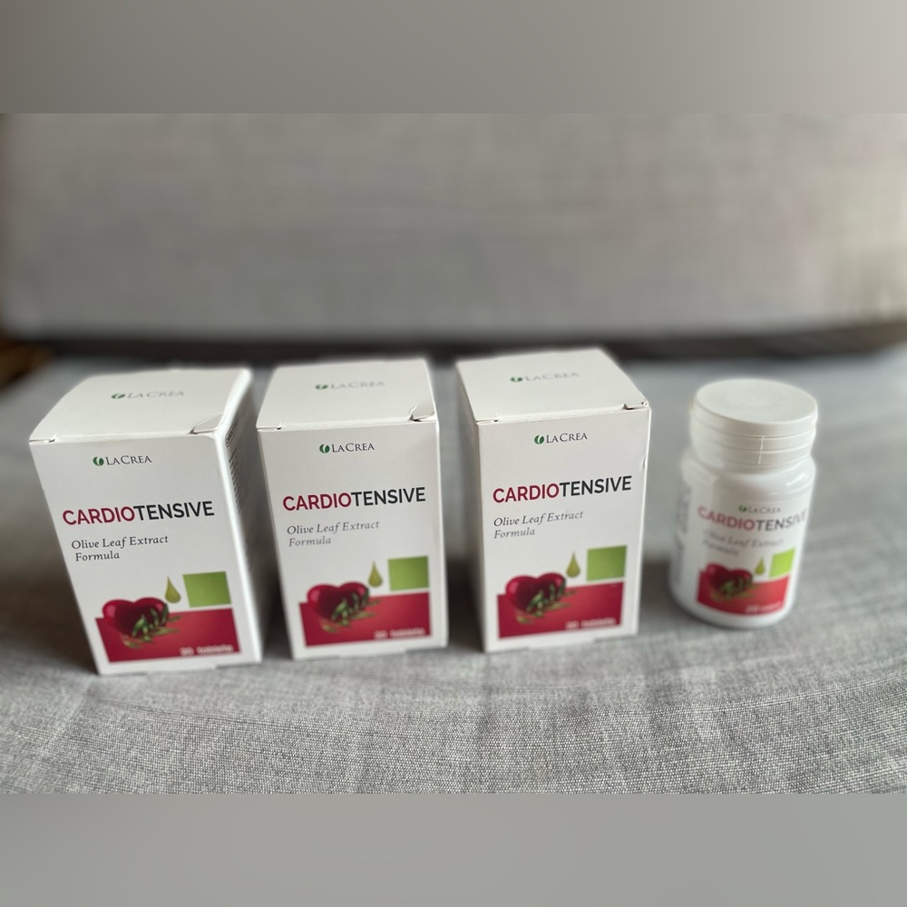 4 New Cardiotensive Olive Leaf Extract Formula - White and Red